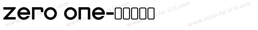 zero one字体转换
